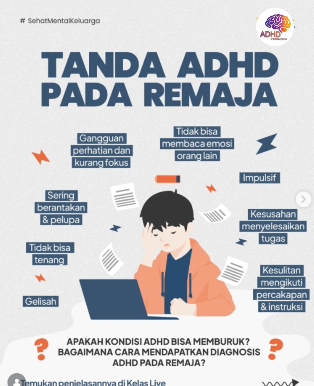 Screening ADHD Non-Diagnostik: Edukasi Awal bagi Orang Tua di Kota Banda Aceh